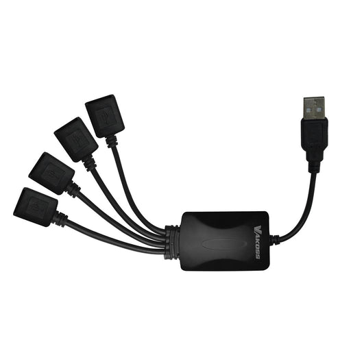 VAKOSS USB 2.0 koncentratoriaus 4 prievadų TC-242UK juodas