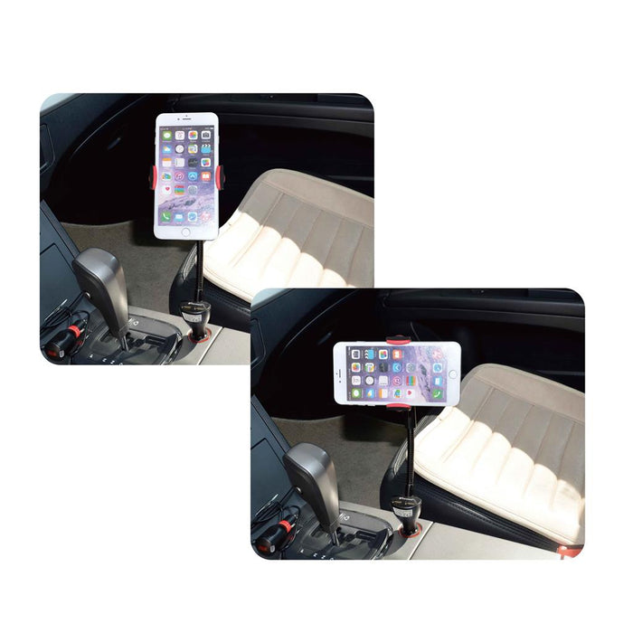 VAKOSS Daugiafunkcinis automobilinis USB TP-3280UK įkroviklis su laikikliu 2xUSB