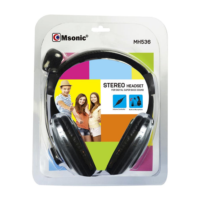 /6+1 gratis LT-413EP/ Stereo ausinės su mikrofonu MSONIC Garsumo valdymas