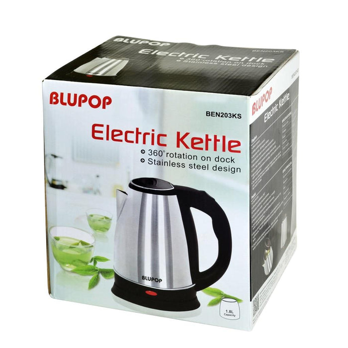 Elektrinis virdulys Blupop BEN203KS | 1,8l, 1800W | nerūdijantis plienas