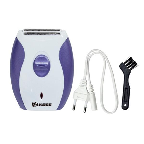 Elektrinis skustuvas moterims Vakoss PE-6031WU  | balta-violetinė