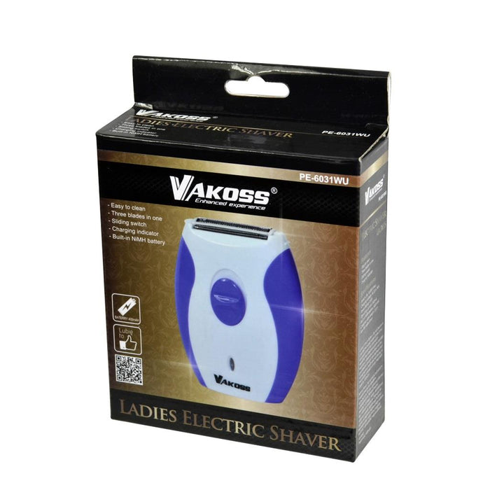 Elektrinis skustuvas moterims Vakoss PE-6031WU  | balta-violetinė