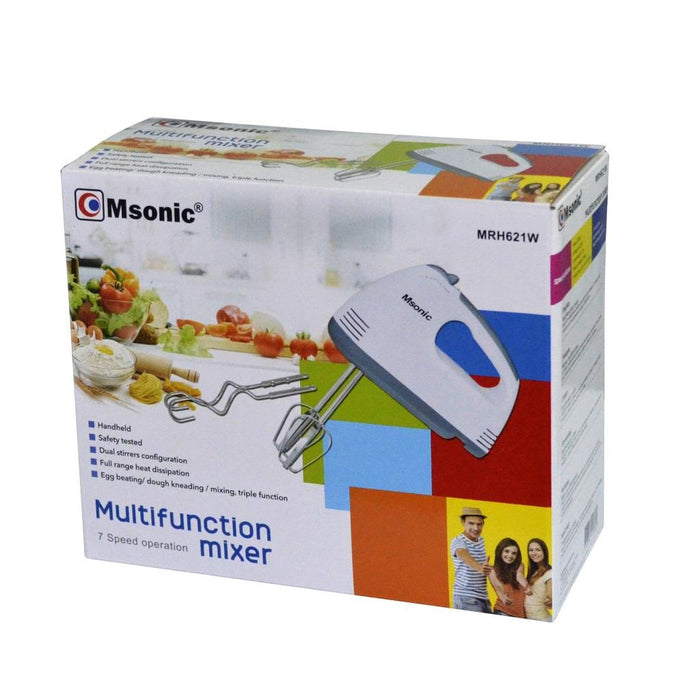 Rankų Mikseris Msonic MRH621W | baltai-pilka