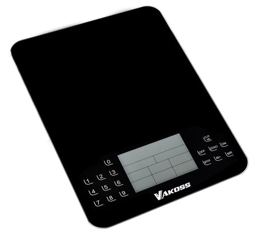 Virtuvinės svarstyklės su kalorijų skaičiuoklė Vakoss WH-6305K | juodas