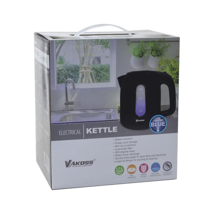 Elektrinis virdulys Vakoss EK-N416K | 1,7l, 2200W | juodas