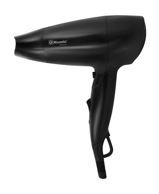 Plaukų džiovintuvas Msonic MHR4573KK| 1600W, sulankstoma rankena, juodas