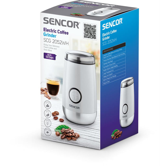 Electric coffee grinder SENCOR SCG 2052WH