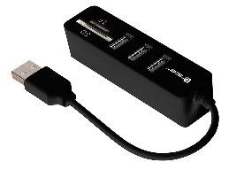 Kortelių skaitytuvas Tracer All-In-One CH4+ HUB USB 2.0