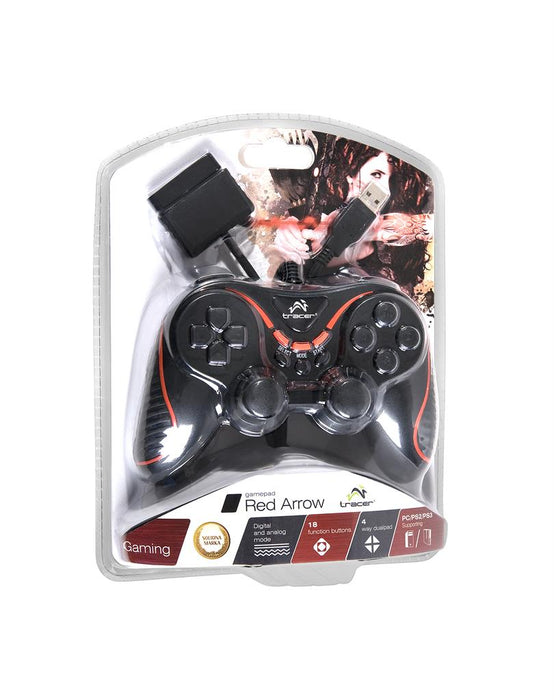 Žaidimų pultas TRACER RED ARROW PC/PS2/PS3