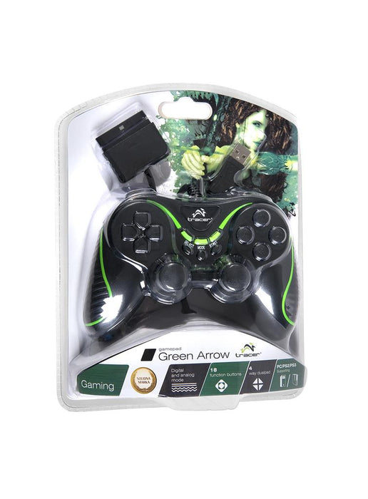 Žaidimų pultas TRACER GREEN ARROW PC/PS2/PS3