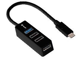 Tracer USB Type C H21 4 portai su maitinimo šaltiniu