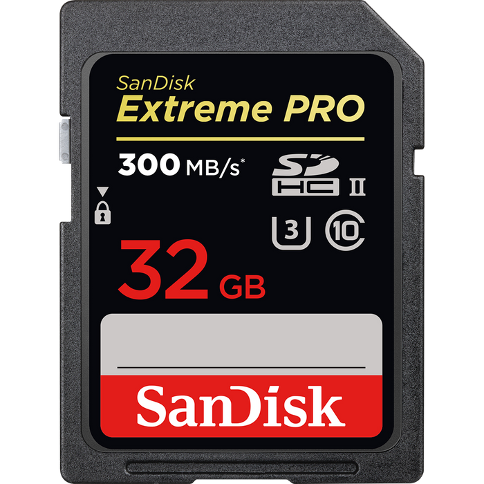 Sandisk Extreme PRO SDHC 32GB - 300MB/s UHS-II