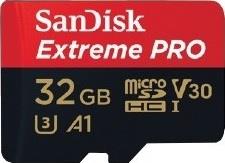 SANDISK EXTREME PRO microSDHC 32GB 100/90 MB/s A1 C10 V30 UHS-I U3