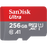 SANDISK ULTRA ANDROID microSDXC 256GB + SD Adapter + Memory Zone App 100MB/s A1