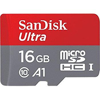 SANDISK ULTRA microSDHC 16 GB 98MB/s A1 Cl.10 UHS-I + ADAPTER