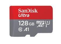 SANDISK ULTRA microSDXC 128 GB 100MB/s A1 Cl.10 UHS-I + ADAPTER