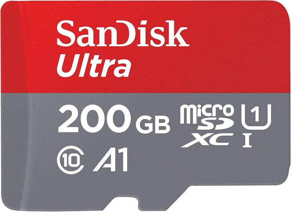 SANDISK ULTRA ANDROID microSDXC 200 GB 100MB/s A1 Cl.10 UHS-I + ADAPTER