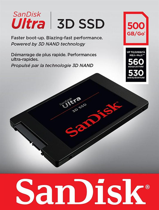 SanDisk SSD ULTRA 3D 500GB (560/530 MB/s)