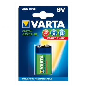 Akumuliatorius VARTA Hi-voltage 9V 200 mAh 1vnt ready 2 use