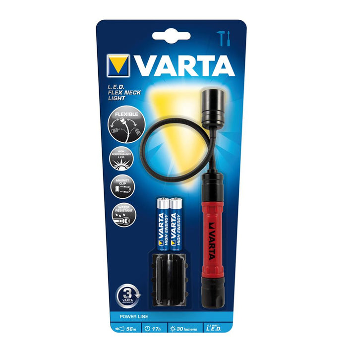 Žibintuvėlis su lankščia galvute 0.5W (+2xAAA) 30 lm VARTA