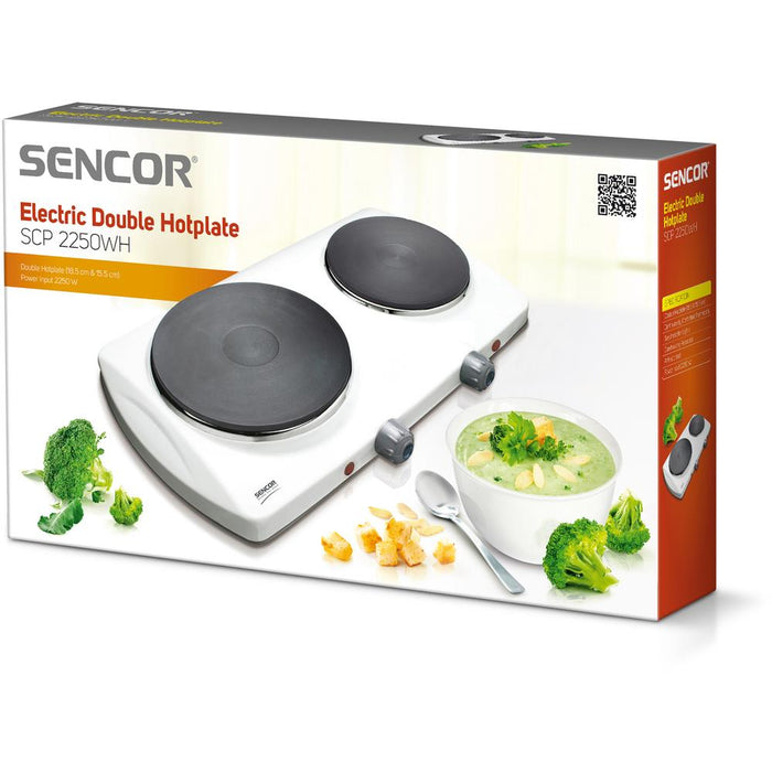 Elektrinė viryklė SENCOR - SCP 2250 WH (2 laukai)