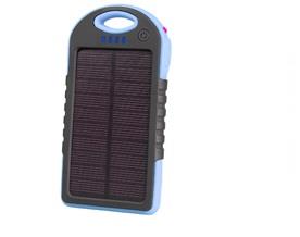 Išorinis saulės baterija 5000 mAh, mėlynas