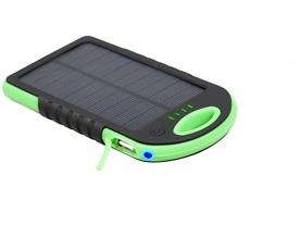Išorinis saulės baterija 5000 mAh, žalias